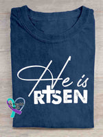 God Art Vintage Print T-shirt Blue / S