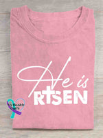 God Art Vintage Print T-shirt Pink / S