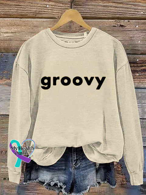Groovy Casual Sweatshirt Apricot / S