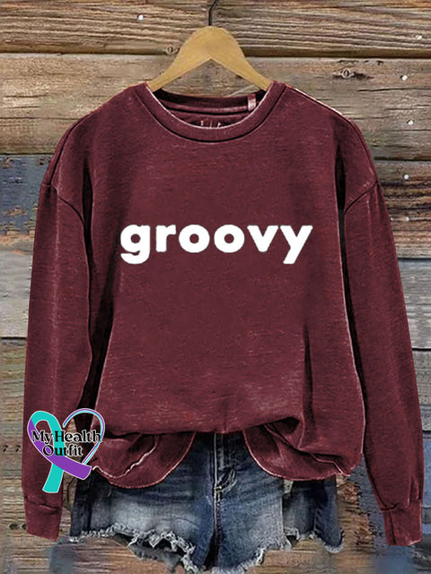 Groovy Casual Sweatshirt Claret / S