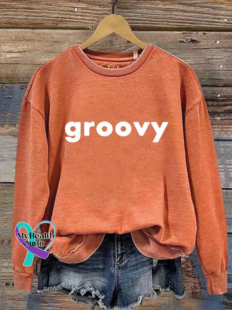 Groovy Casual Sweatshirt Pumpkincolor / S