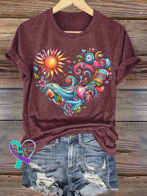 Heart T-shirt Red / S