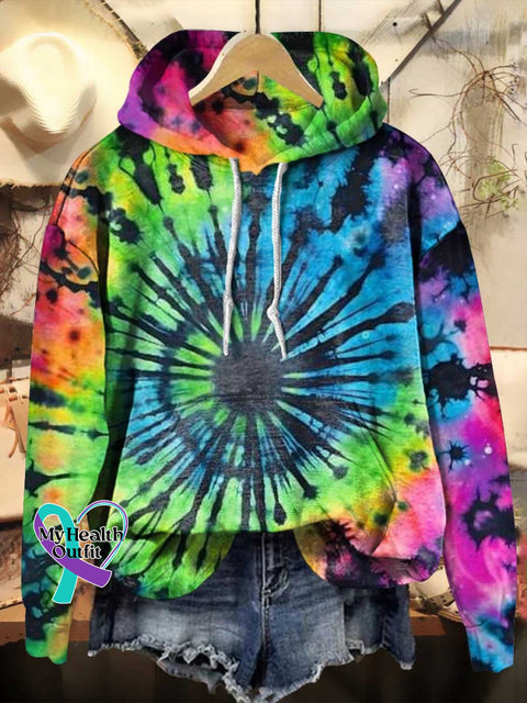 Hippie Love And Peace Rainbow Print Casual Sweatshirt Multicolor / S