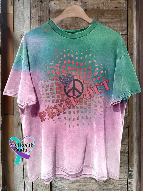 Hippie Peace Sign Love And T-Shirt Multicolor / S