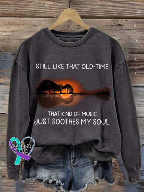 Hippie Women’s Printed Long-Sleeved Sweater Dark Grey / S