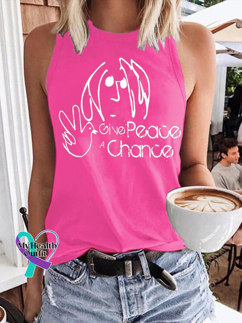 Hippie Women’s Printed Tank Top Fuchsia / S