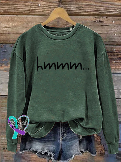 Hmmm... Casual Sweatshirt Green / S