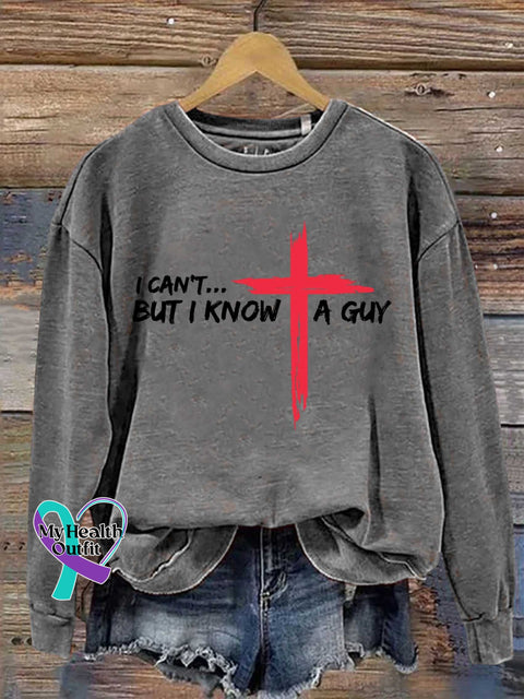 I Can’t But Know A Guy Jesus Casual Sweatshirt Grey / S