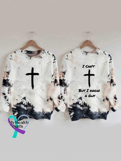 I Can’t But Know A Guy Jesus Casual Sweatshirt White / S