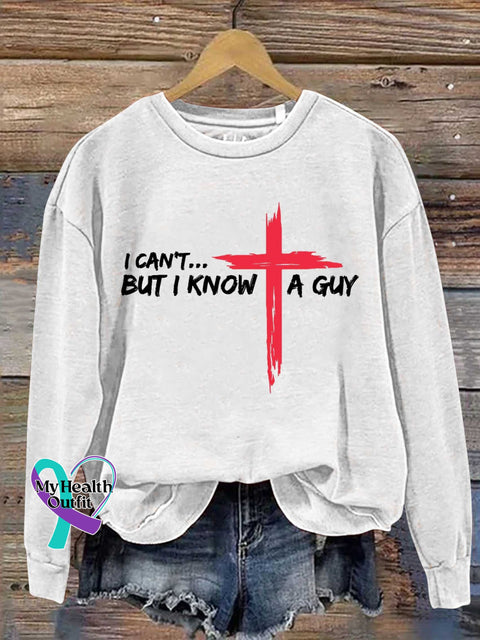 I Can’t But Know A Guy Jesus Casual Sweatshirt White / S