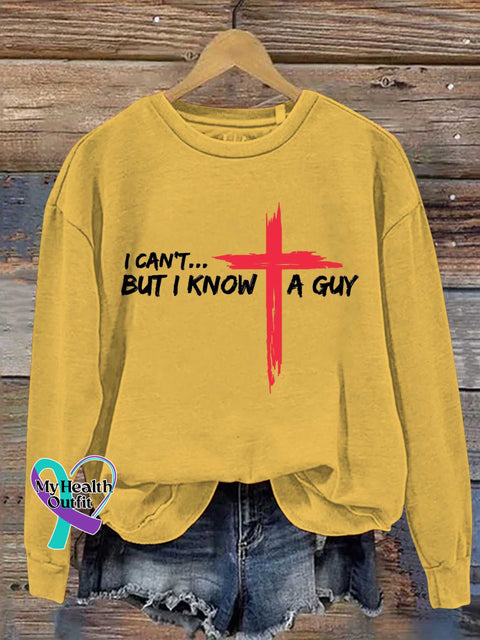 I Can’t But Know A Guy Jesus Casual Sweatshirt Yellow / S