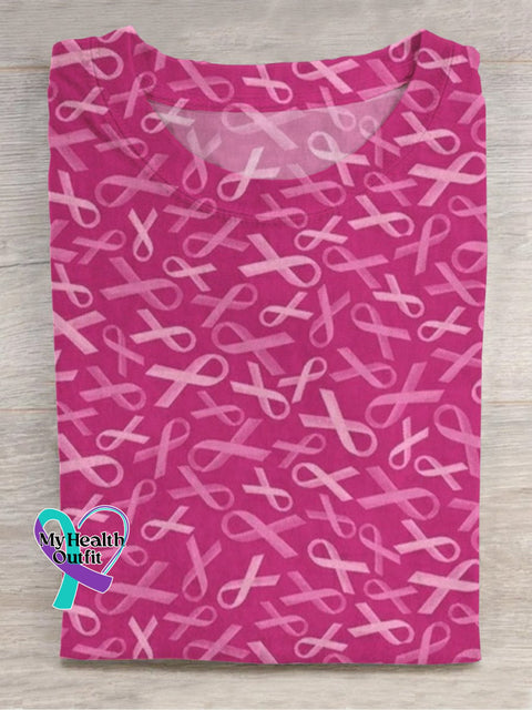 I Wear Pink Flowers For Breast Cancer T-Shirt / S