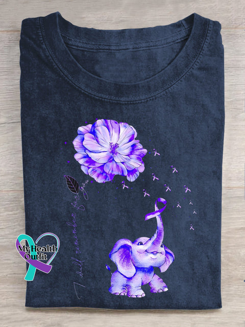 I Will Remember Alzheimer’s Awareness T-shirt Blue / S