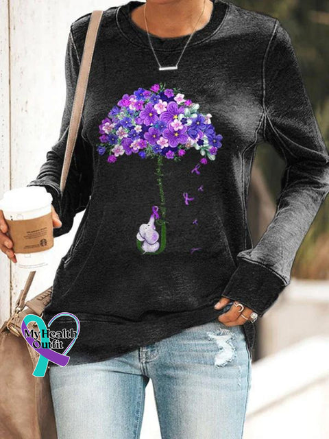 I Will Remember For You Dementia Alzheimer’s Disease Awareness Graphic Printed Women’s Casual