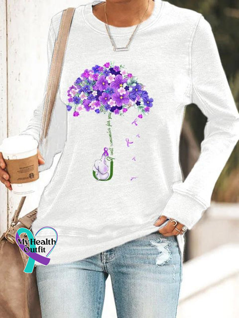 I Will Remember For You Dementia Alzheimer’s Disease Awareness Graphic Printed Women’s Casual