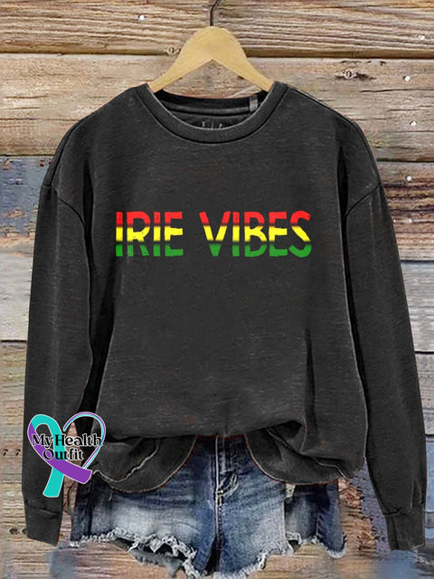 Irie Vibes Casual Sweatshirt Black / S