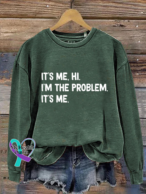 It’s Me Hi I’m The Problem Art Design Print Casual Sweatshirt Green / S