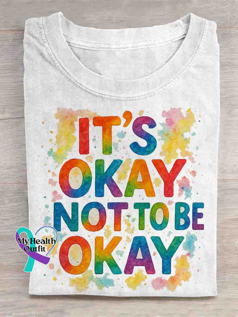 It’s Okay Not to Be Okay Art T-shirt White / S