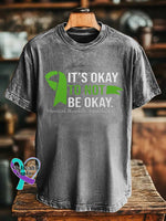 IT’S OKAY TO NOT BE OKAY. Mental Health Awareness T-shirt Grey / S