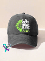 It’s Okay To Not Be Sunflower Mental Health Awareness Suicide Prevention Pattern Casual Print