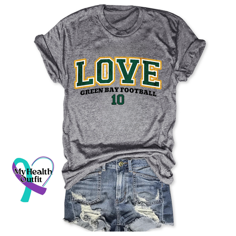 Jordan Love Tee Grey / S Packers