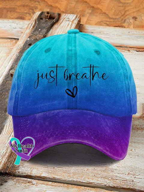 Just Breathe Print Hats As Shown / Onesize