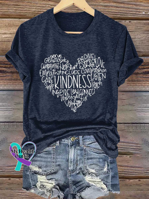 Kindness Be Kind T-shirt Blue / S