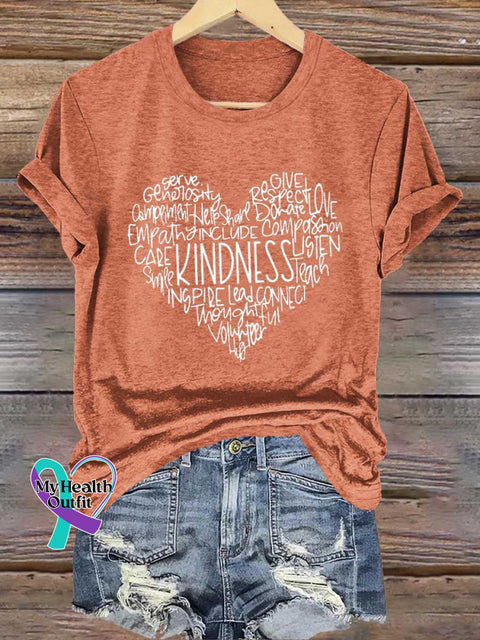 Kindness Be Kind T-shirt Orange / S