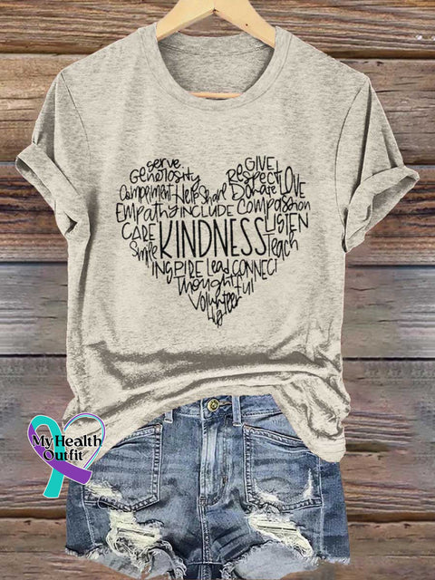 Kindness Be Kind T-shirt Sand / S
