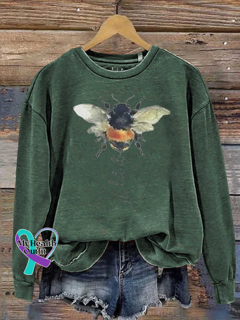 Let It Be Bee Casual Sweatshirt Green / S