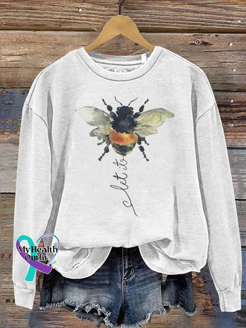 Let It Be Bee Casual Sweatshirt White / S