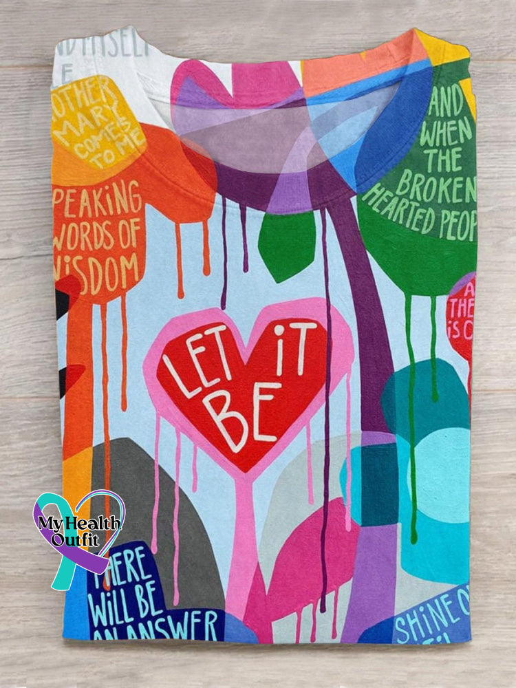 Let It Be Casual T-Shirt Multicolor / S