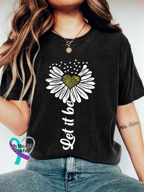 Let It Be Print T-Shirt Black / S