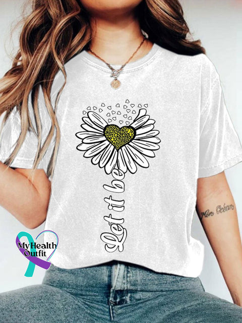 Let It Be Print T-Shirt White / S