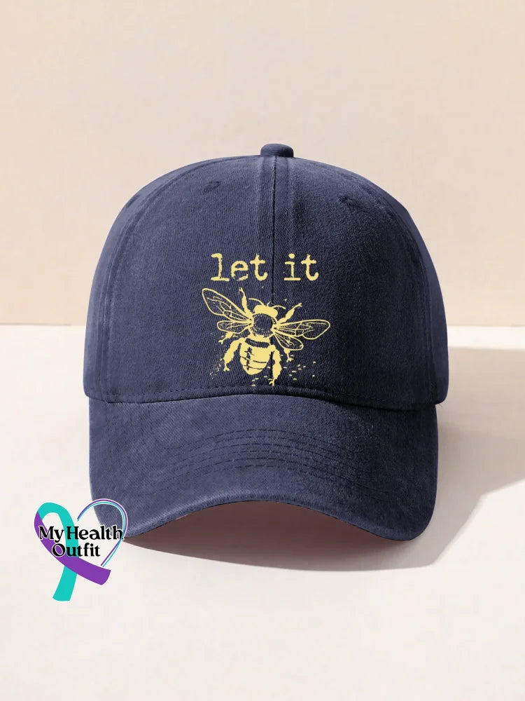 Let It Bee Art Baseball Cap