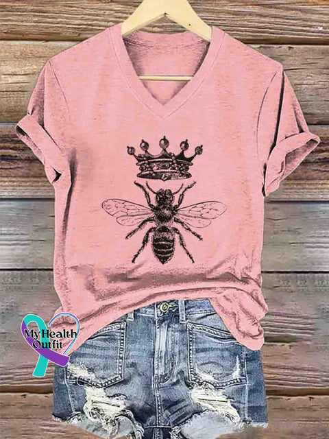 Let it Bee Casual T-Shirt Pink / S