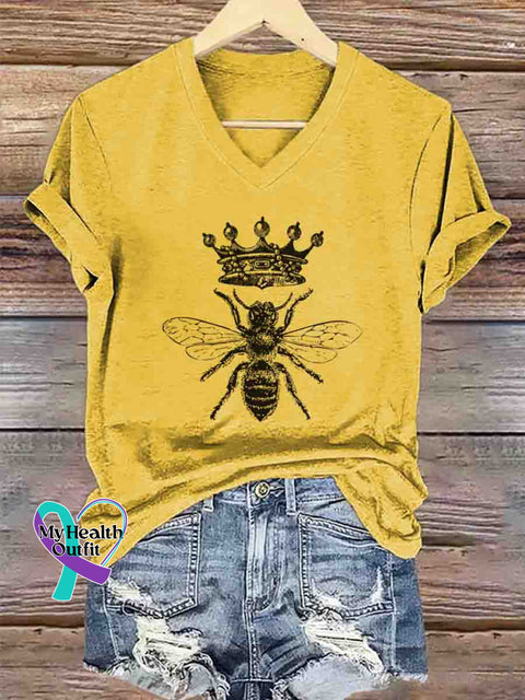 Let it Bee Casual T-Shirt Yellow / S