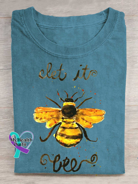 Let It Bee T-shirt Blue / S