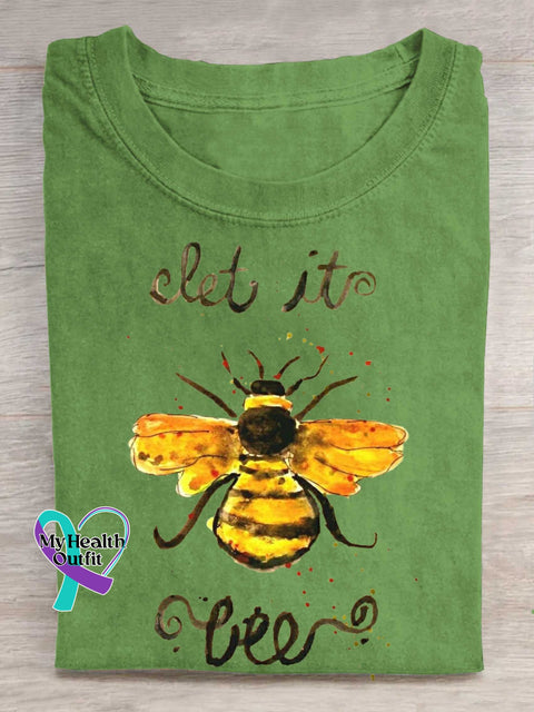 Let It Bee T-shirt Green / S