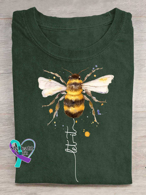Let It Bee T-shirt Green / S