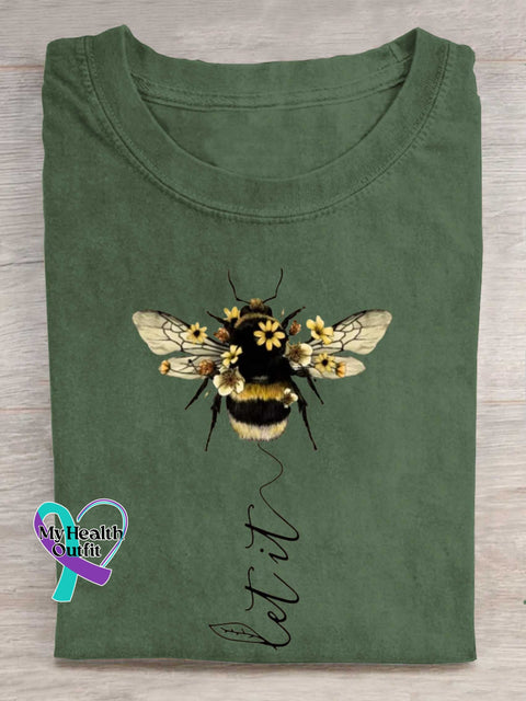 Let It Bee T-shirt Green / S
