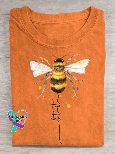 Let It Bee T-shirt Orange / S