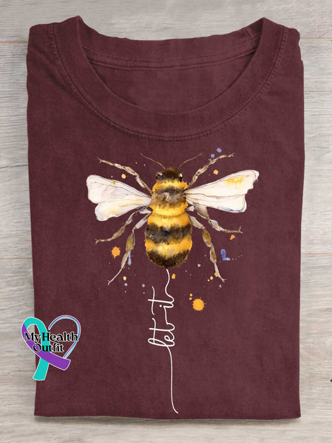 Let It Bee T-shirt Red / S