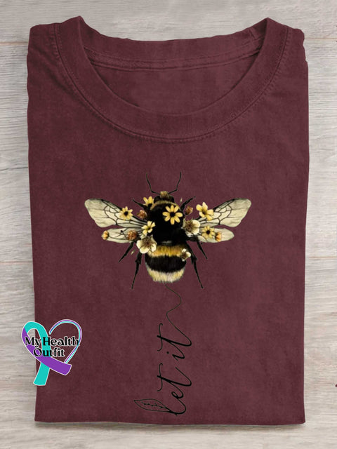 Let It Bee T-shirt Red / S