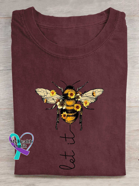 Let It Bee T-shirt Red / S