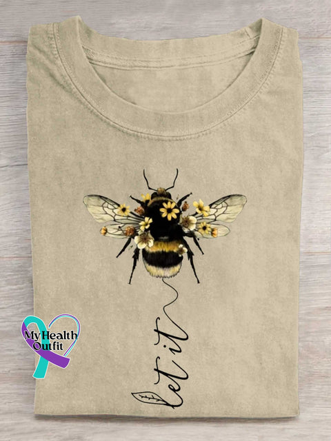 Let It Bee T-shirt Sand / S