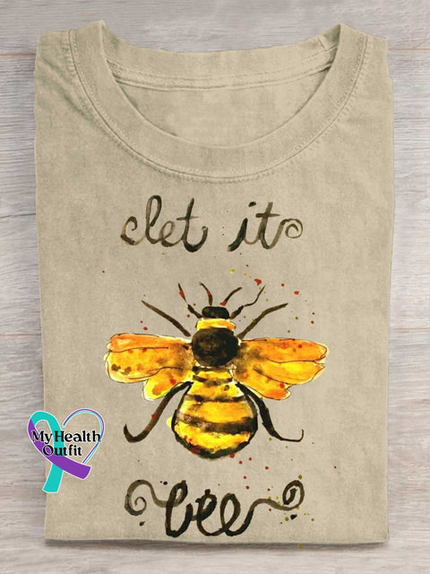 Let It Bee T-shirt Sand / S