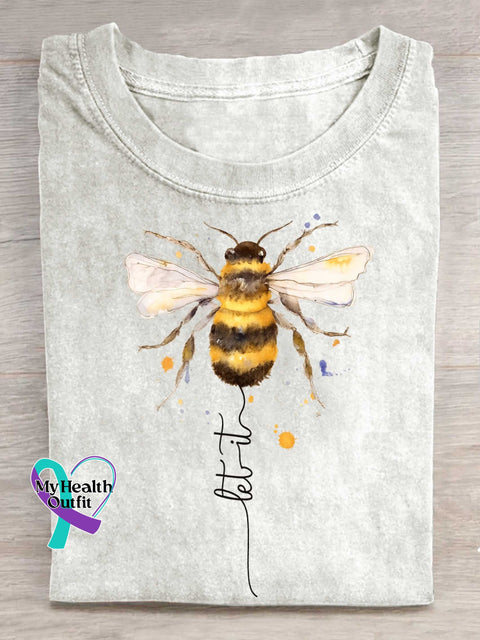 Let It Bee T-shirt White / S