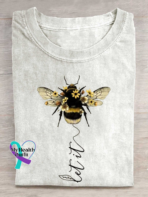 Let It Bee T-shirt White / S
