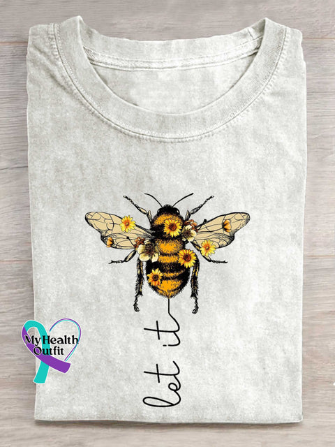 Let It Bee T-shirt White / S
